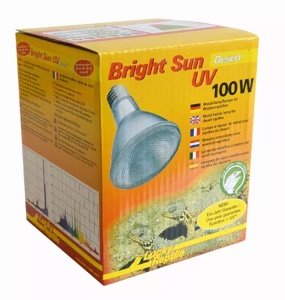 Lucky Reptile Bright Sun UV Desert - Lampe à vapeur le métal 