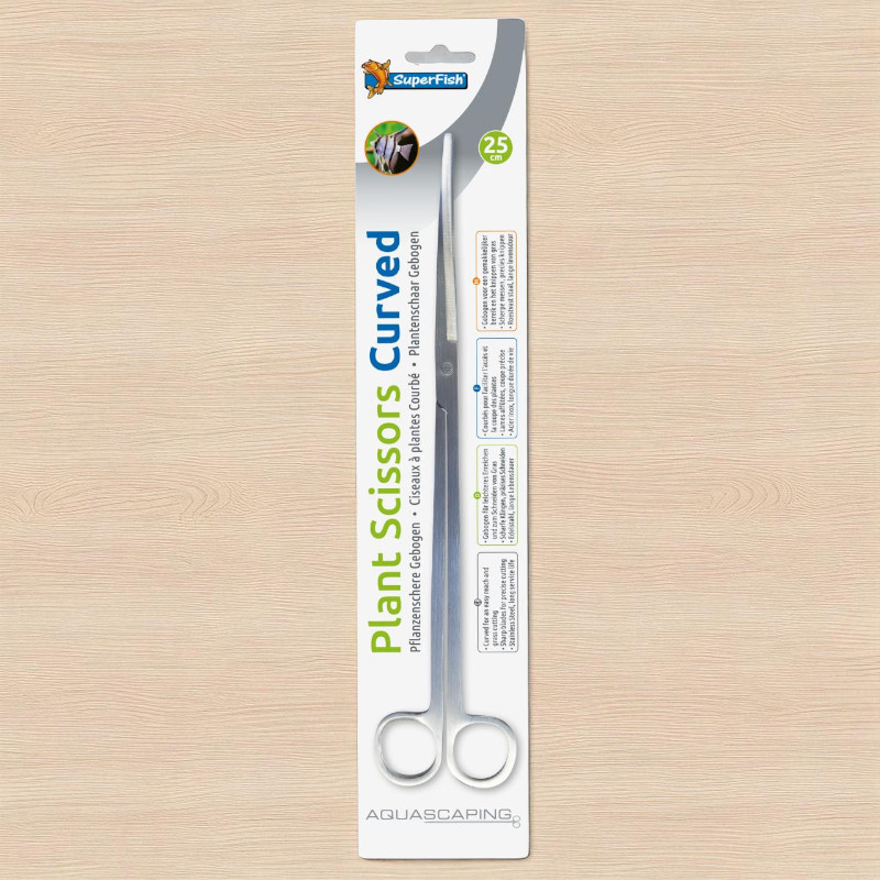 SuperFish plant scissors curved 25cm