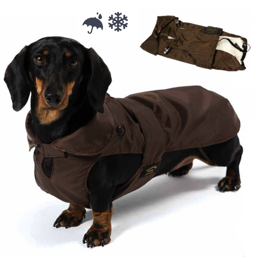 Fashion Dog Hundemantel für Dackel braun