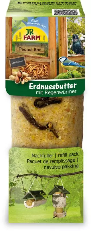 JR Farm Peanut Bar mit Regenwürmer