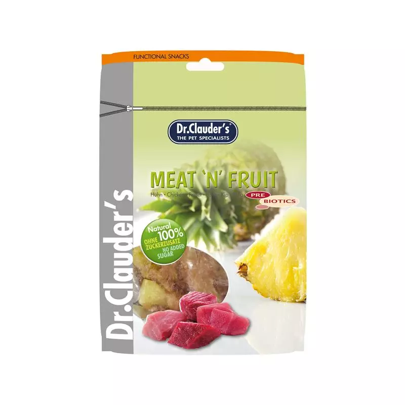 Dr. Clauders Snack Viande 'N' Fruit - Ananas et Poulet 80g