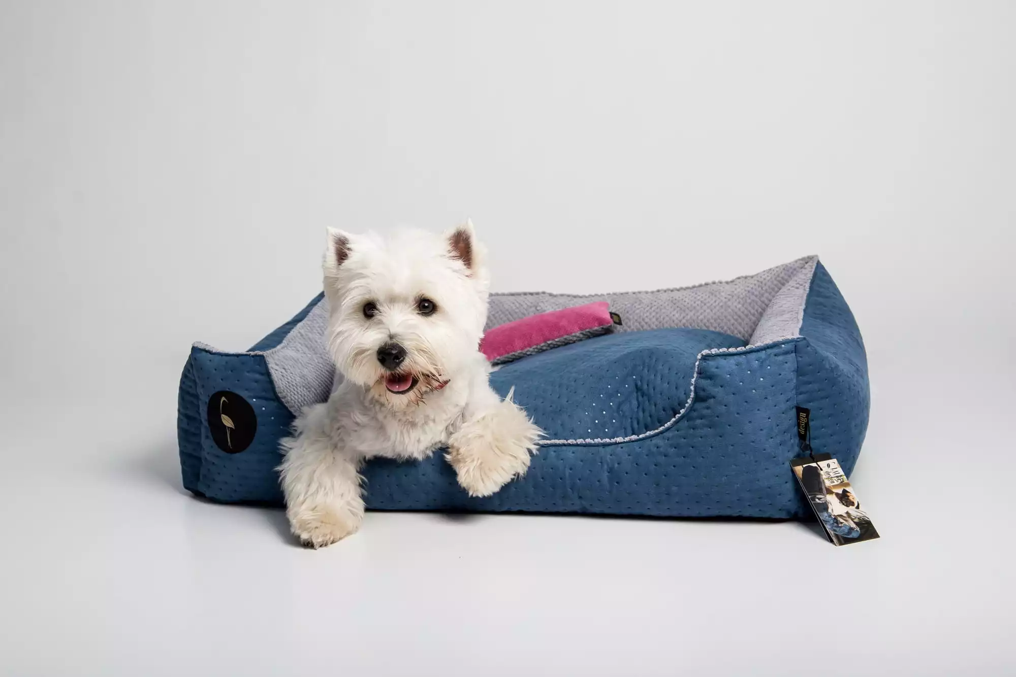 CEZAR Hundebett - tufted navy CEZAR Hundebett - tufted navy