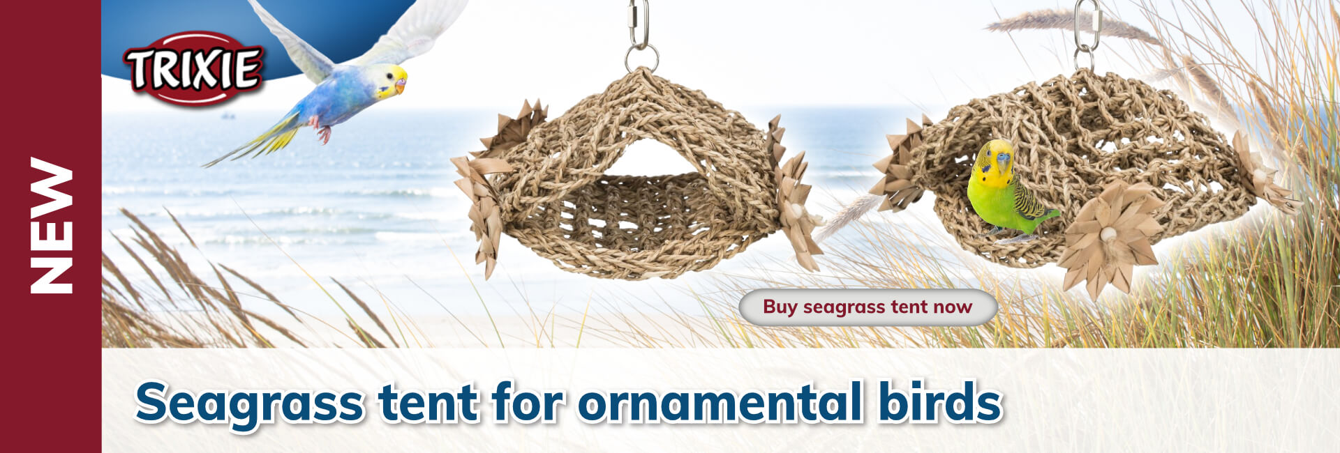 Trixie Seagrass tent for ornamental birds