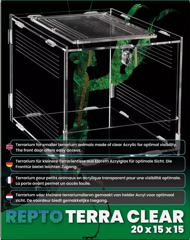 Repto Terra clear acrylic terrarium