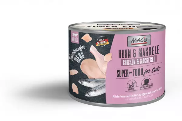 Mac's Cat Feinschmecker Huhn & Makrele 6x200g