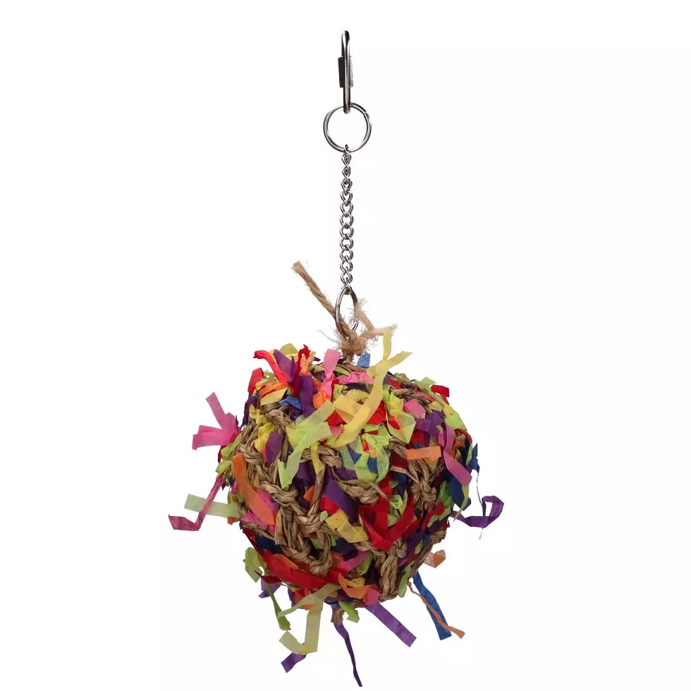Papierball - Vogelspielzeug Papierball - Vogelspielzeug