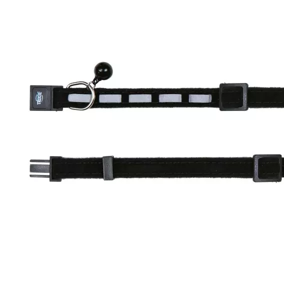 trixie-halsband-katze-reflektierend Collier pour chat, velours, réfléchissant