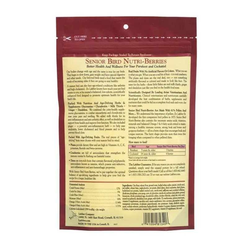 Nutri-Berries - Senior Sittiche