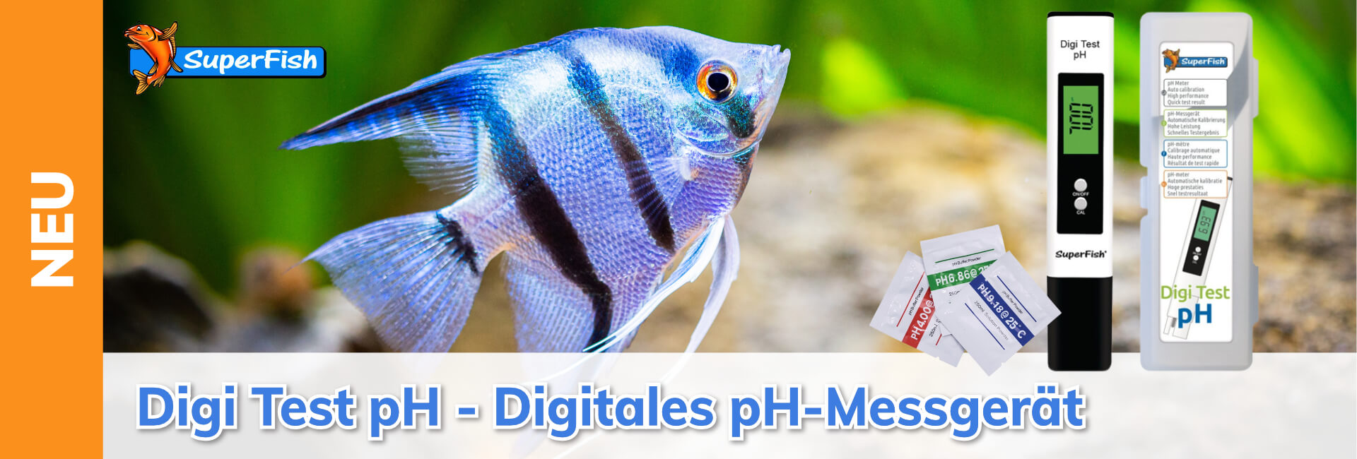SuperFish Digi Test pH - Digitales pH-Messgerät