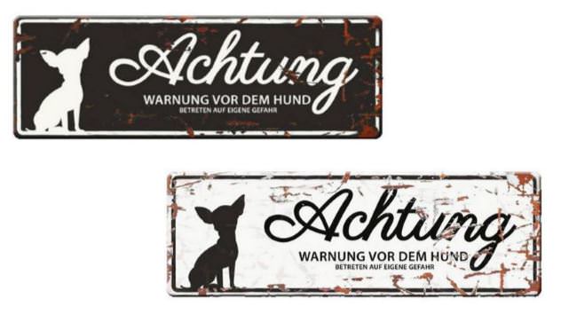 Europet Warning sign "Chihuahua"