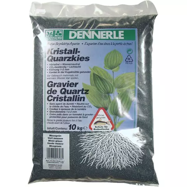 dennerle-kies-schwarz Gravier de quartz cristallin