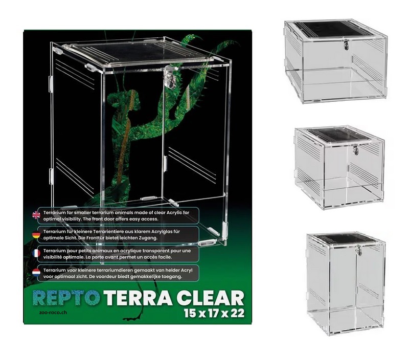 Repto Terra clear acrylic terrarium