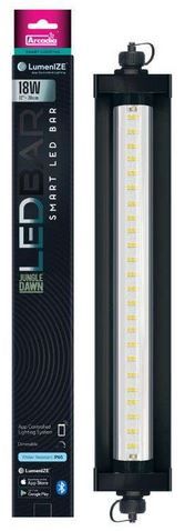 Arcadia LumenIZE Jungle Dawn Smart LED, 18 Watt mit Verpackung, auf hellem Grund. LED-Bar im Detail gezeigt.