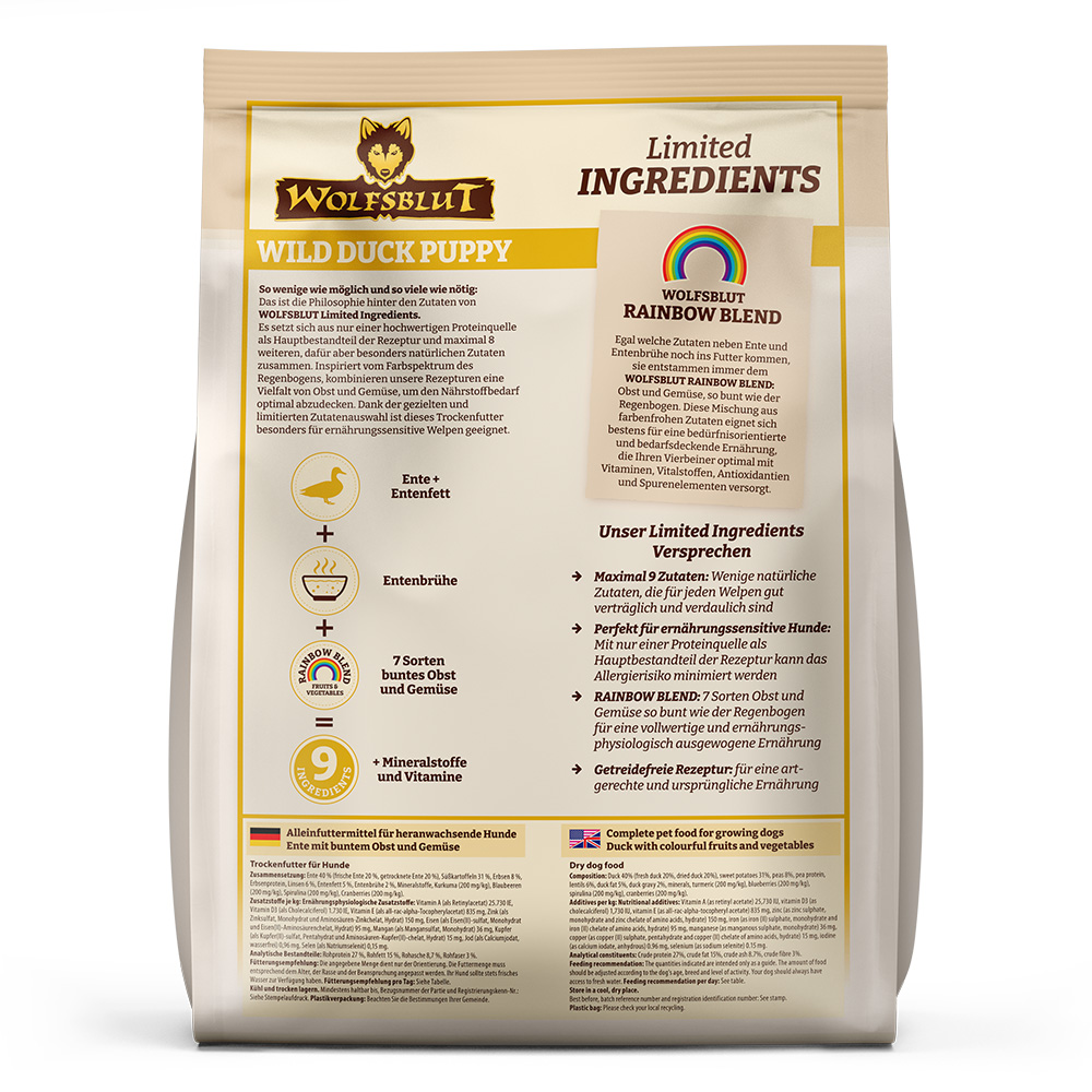 Wolfsblut Limited Ingredients Wild Duck Puppy