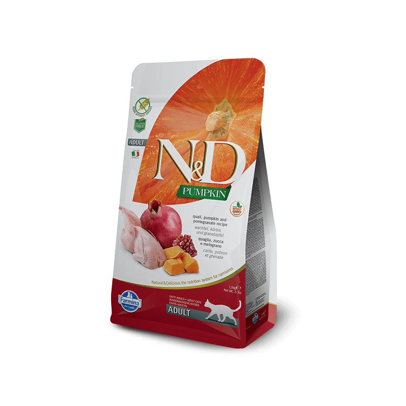 FARMINA n&d Pumpkin - Grain Free Adult - Wachtel, Kürbis und Granatapfel