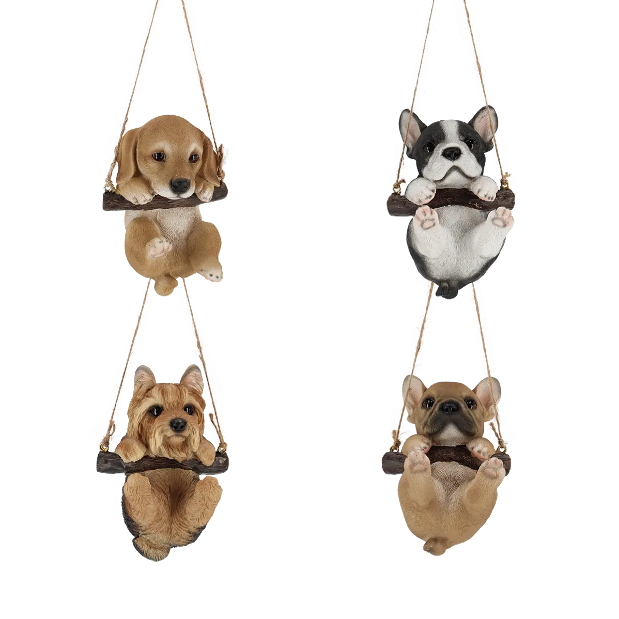 Dekor-Figur - Hängende Welpen