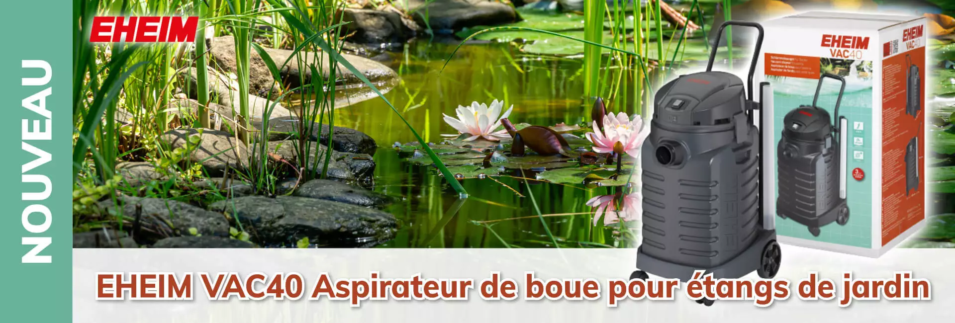 EHEIM VAC40 Aspirateur de boue pour étangs de jardin