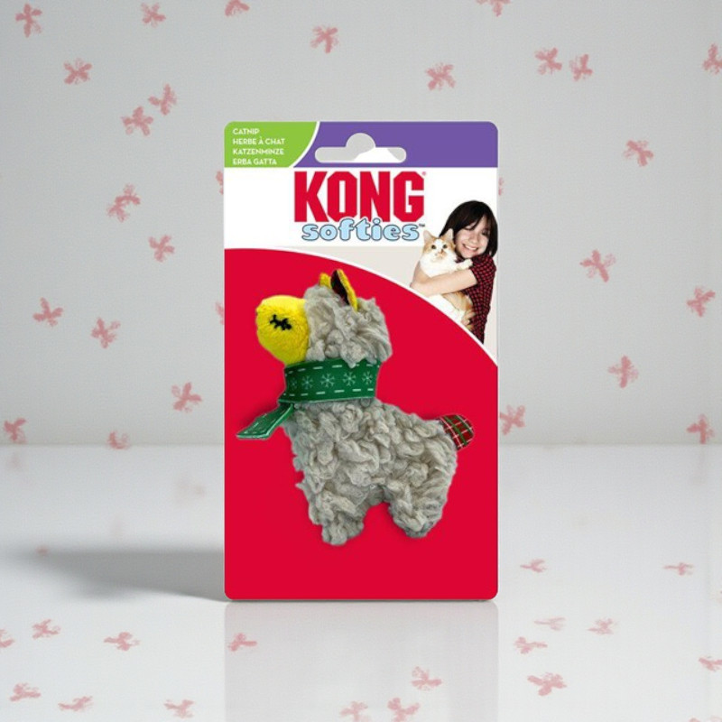 Holiday KONG Scrattles llama cat toy