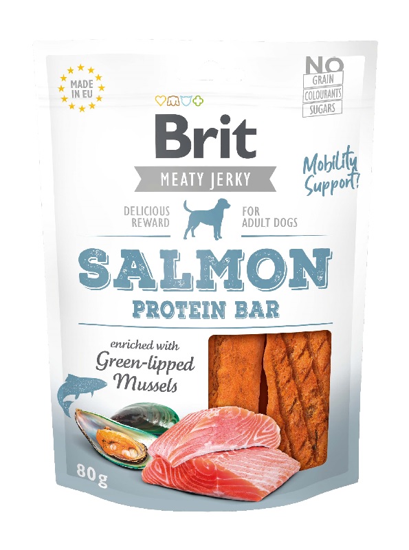 Brit Meaty Jerky Protein Bar Salmon