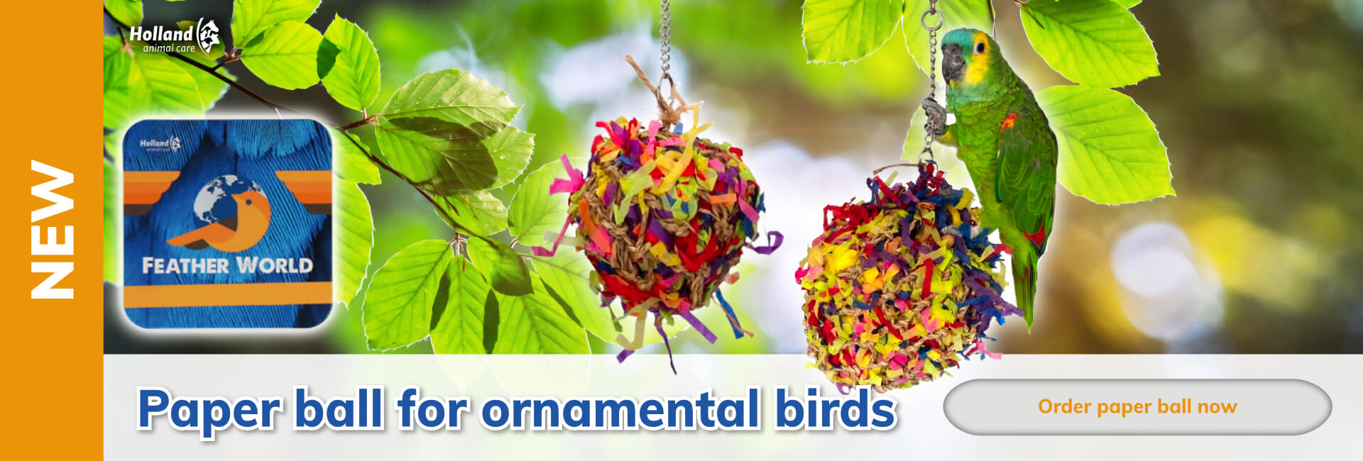 Holland Animal Care Paper ball for ornamental birds