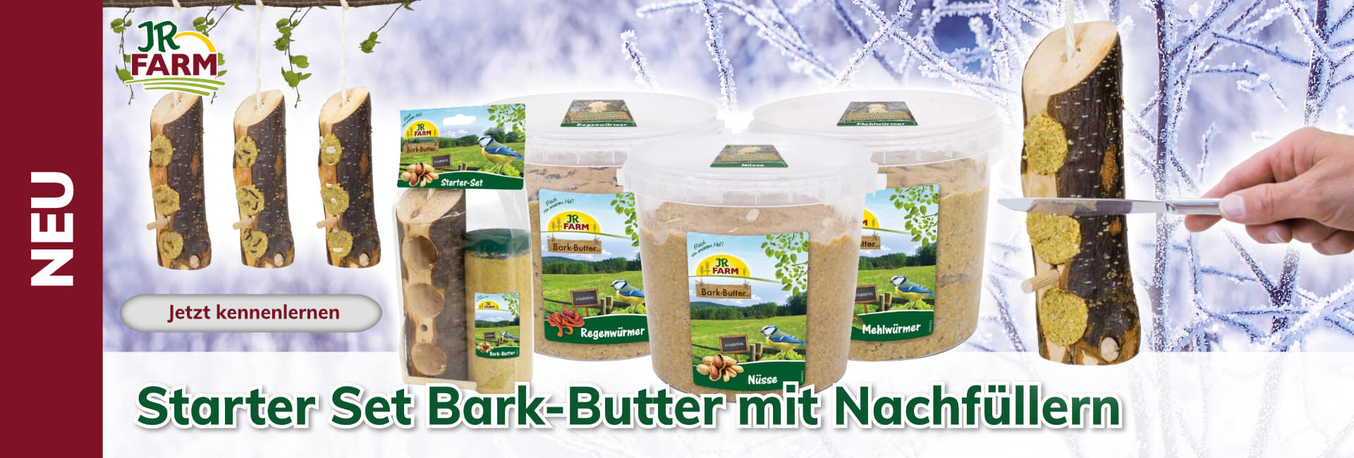JR Farm Starter Set Bark-Butter mit Nachfüllern