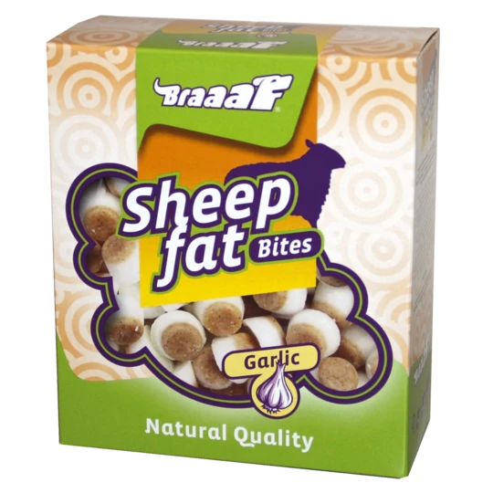 braaaf sheep fat bites knoblauch