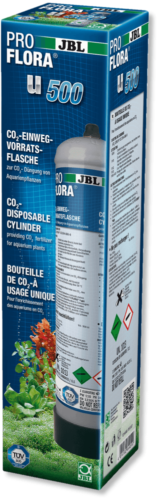 JBL ProFlora u500 - CO2-Einweg-Vorratsflasche