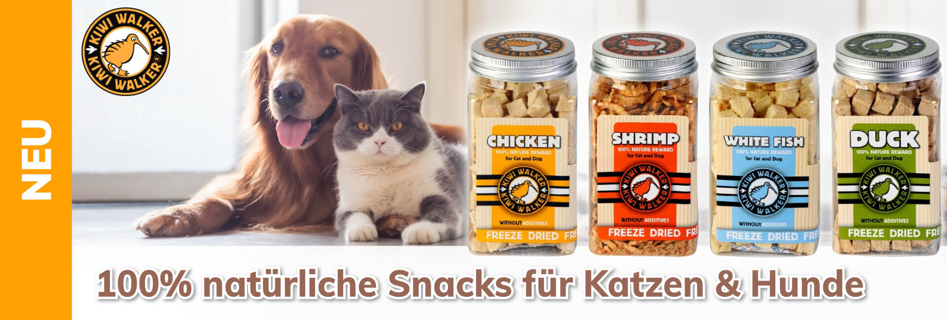 Kiwi Walker Snacks für Katzen & Hunde