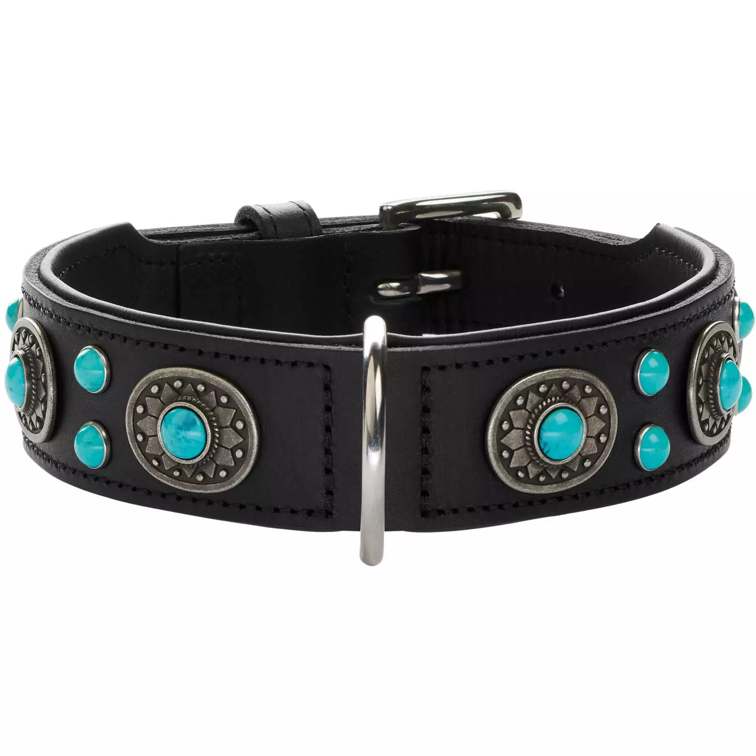 Leather collar Sioux