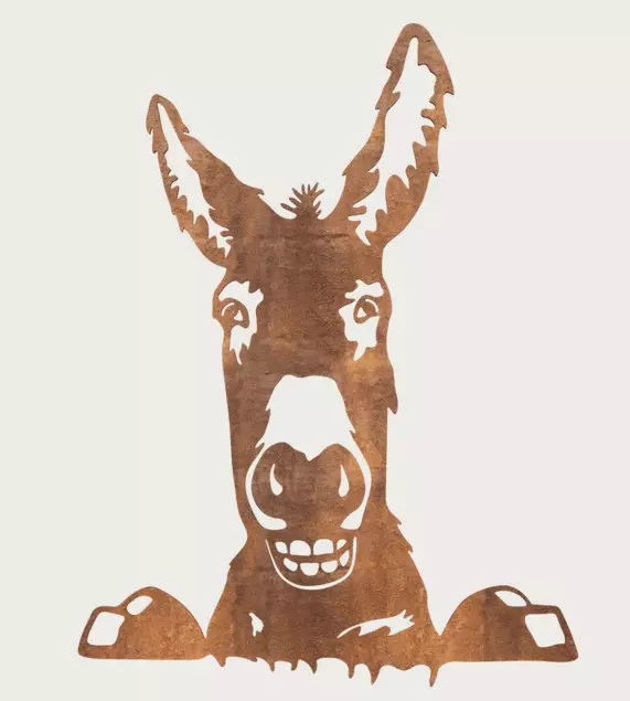 Animal silhouette donkey I