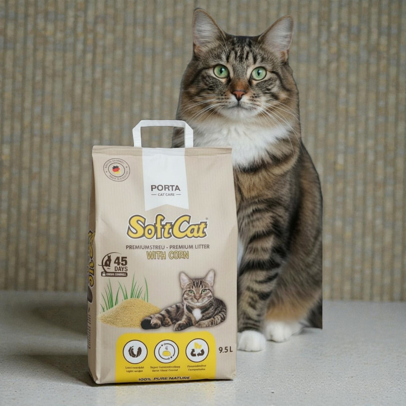 Katzenstreu SoftCat Corn 9.5 Liter 