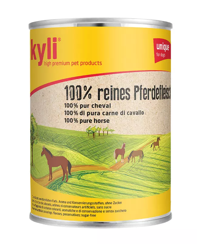 kyli-dose-pferd-hund Kyli Pure viande en conserve - multipack