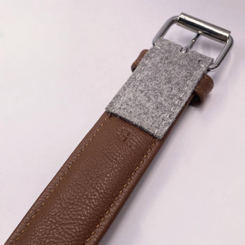 Lederhalsband "Swiss Alps"