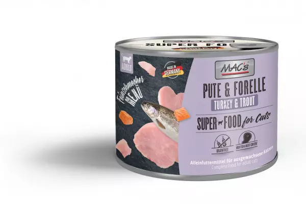 Mac's Cat Gourmet Dinde & Truite 6x200g