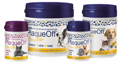 PlaqueOff® Pulver für Hunde und Katzen