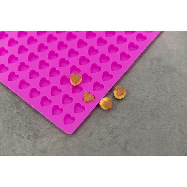 Silicone baking mat hearts
