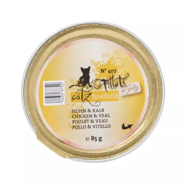 Catz finefood Filets en gelée N ° 407 - Poulet et veau 85g