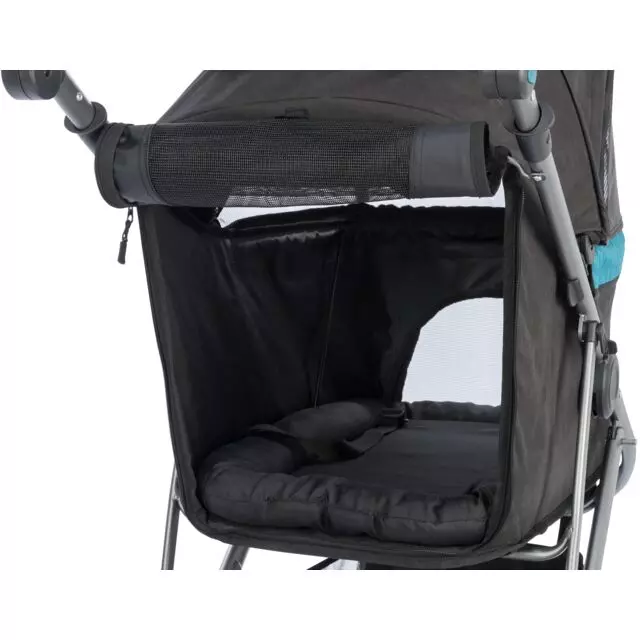 Buggy pour chiens et chats noir/pétrole