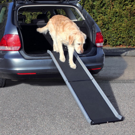 Trixie, aluminium folding ramp 38 x 155 cm, 5,6 kg, black - ramp, hinged