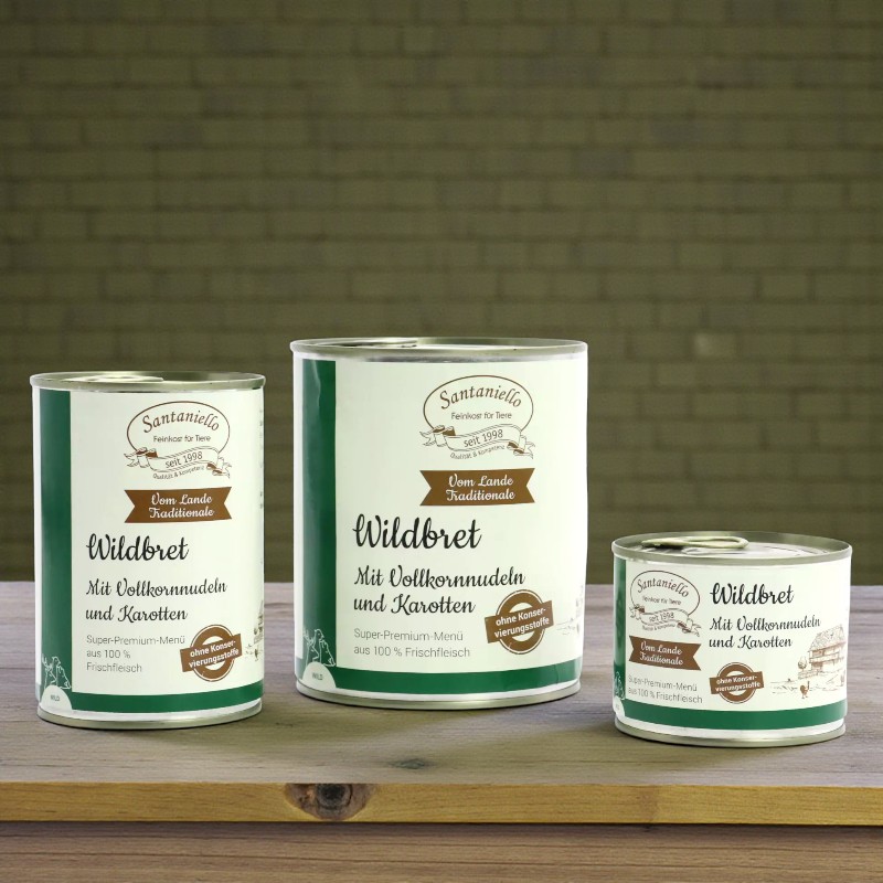 Wildbret mit Vollkornnudeln & Karotten