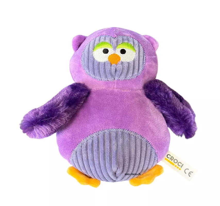 Jouet pour chiens hibou violet