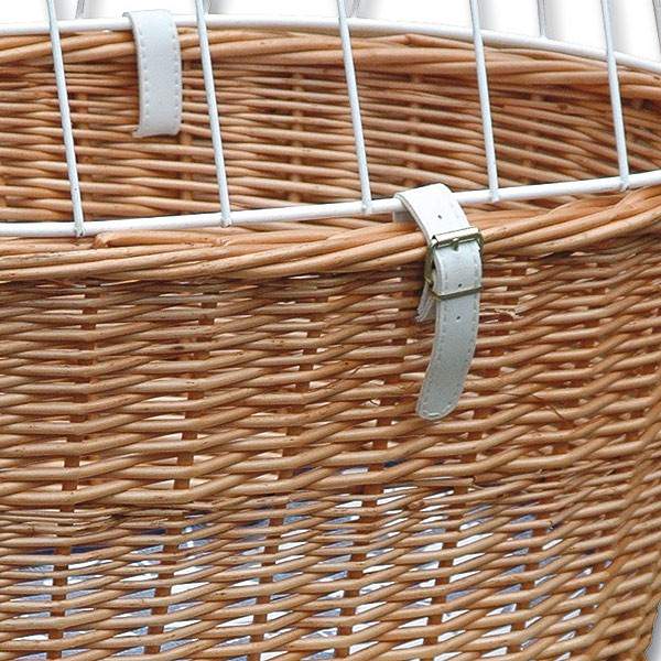 Bicycle basket for rear frame mounting