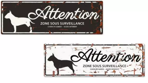 Europet Warntafel Bullterrier