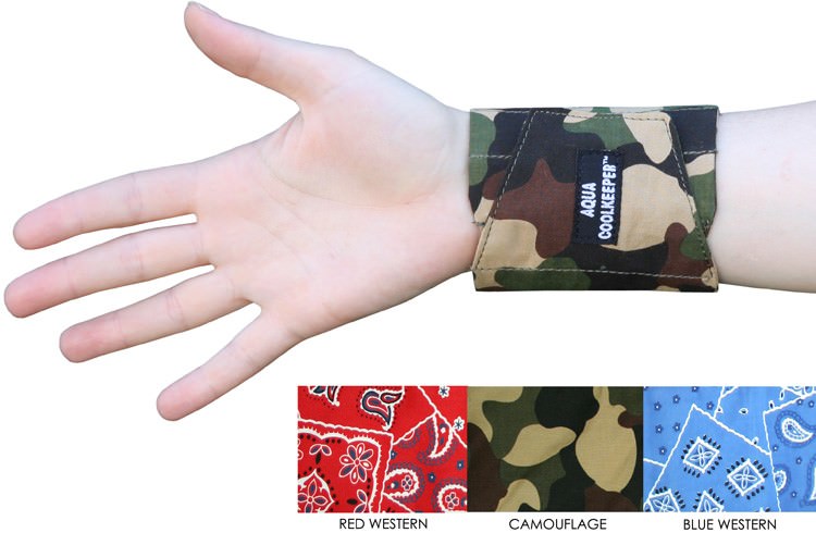 Aqua Coolkeeper Wristband Camouflage