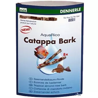 AquaRico Catappa Bark Seemandelbaum-Rinde, 8 Stück, 12cm, 800 Liter