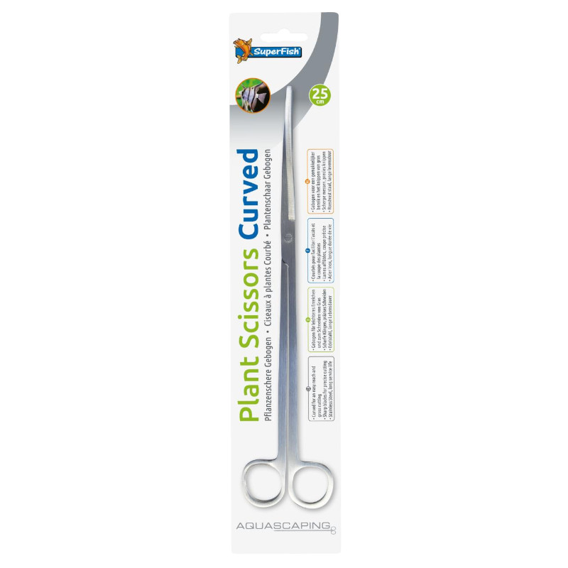 SuperFish plant scissors curved 25cm
