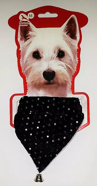 L Doxtasy Bandana Black/Silver Hunde