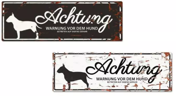 Europet Warntafel Bullterrier