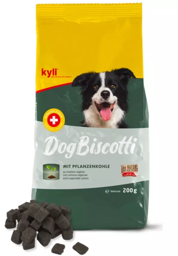 Kyli DogBiscotti mit Pflanzenkohle