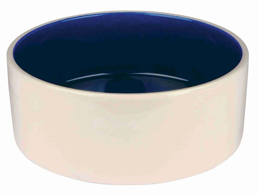 Trixie ceramic bowl beige-blue 2.3 liters